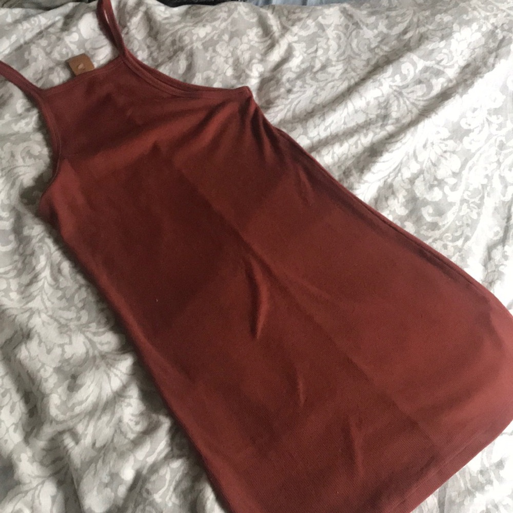 NWT burnt orange ribbed dress